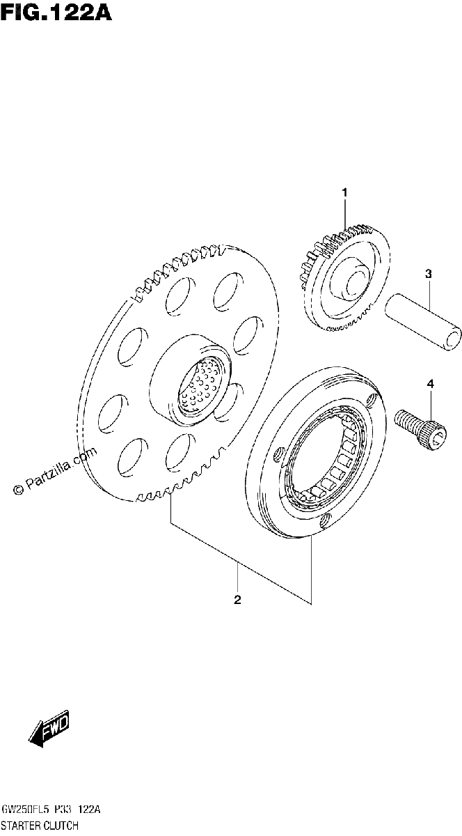Diagrama de STARTER CLUTCH