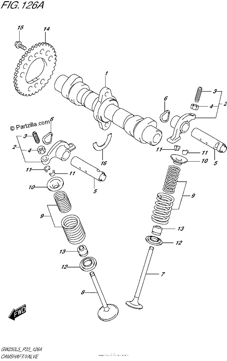 Diagrama de CAMSHAFT VALVE