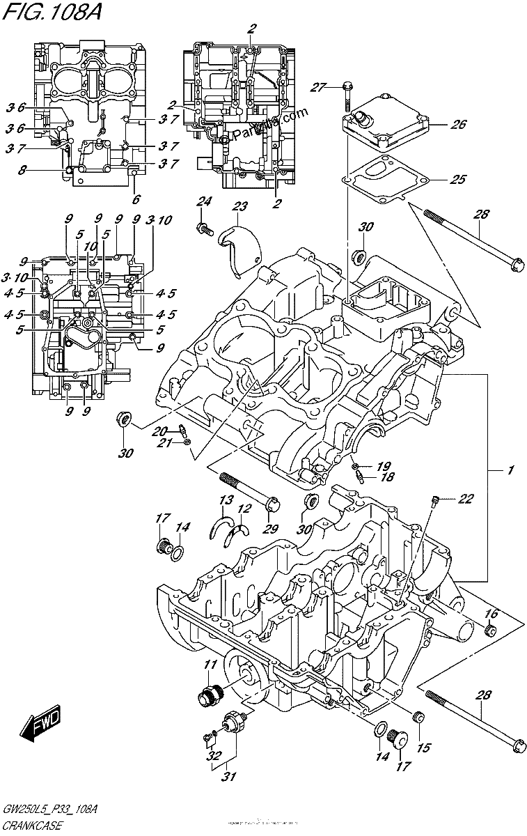 Diagrama de CRANKCASE