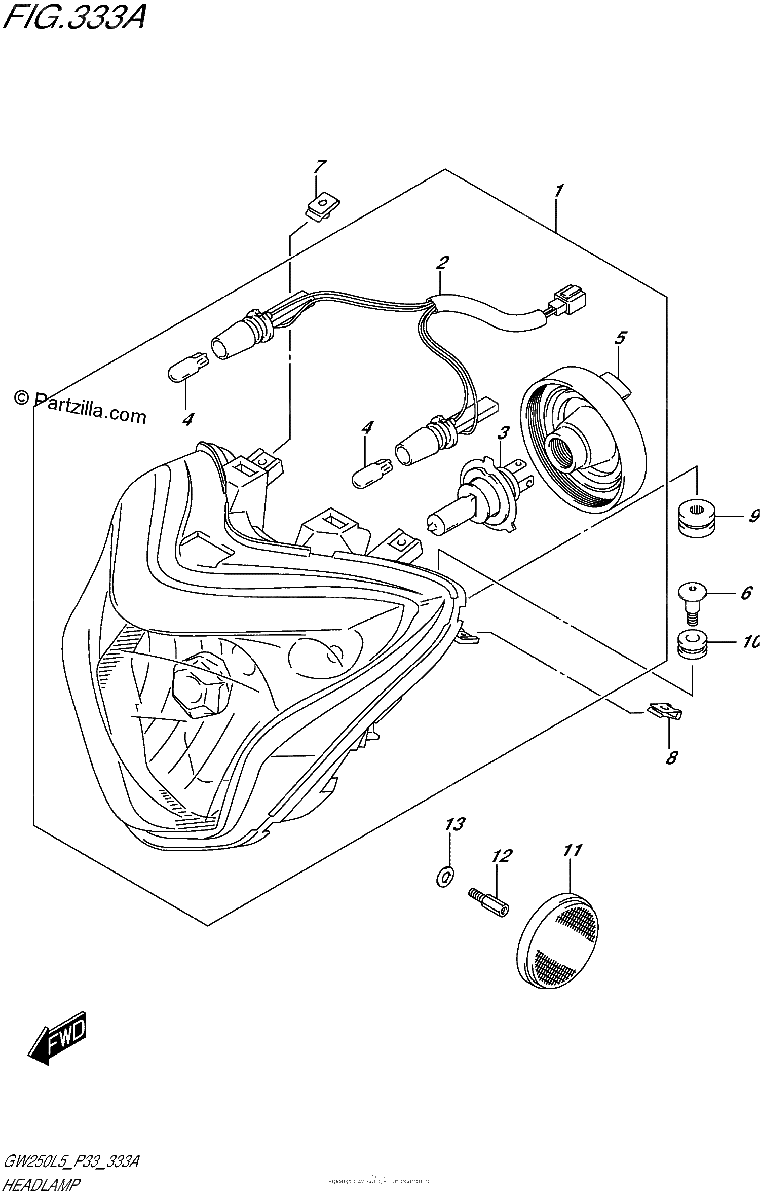 Diagrama de HEADLAMP