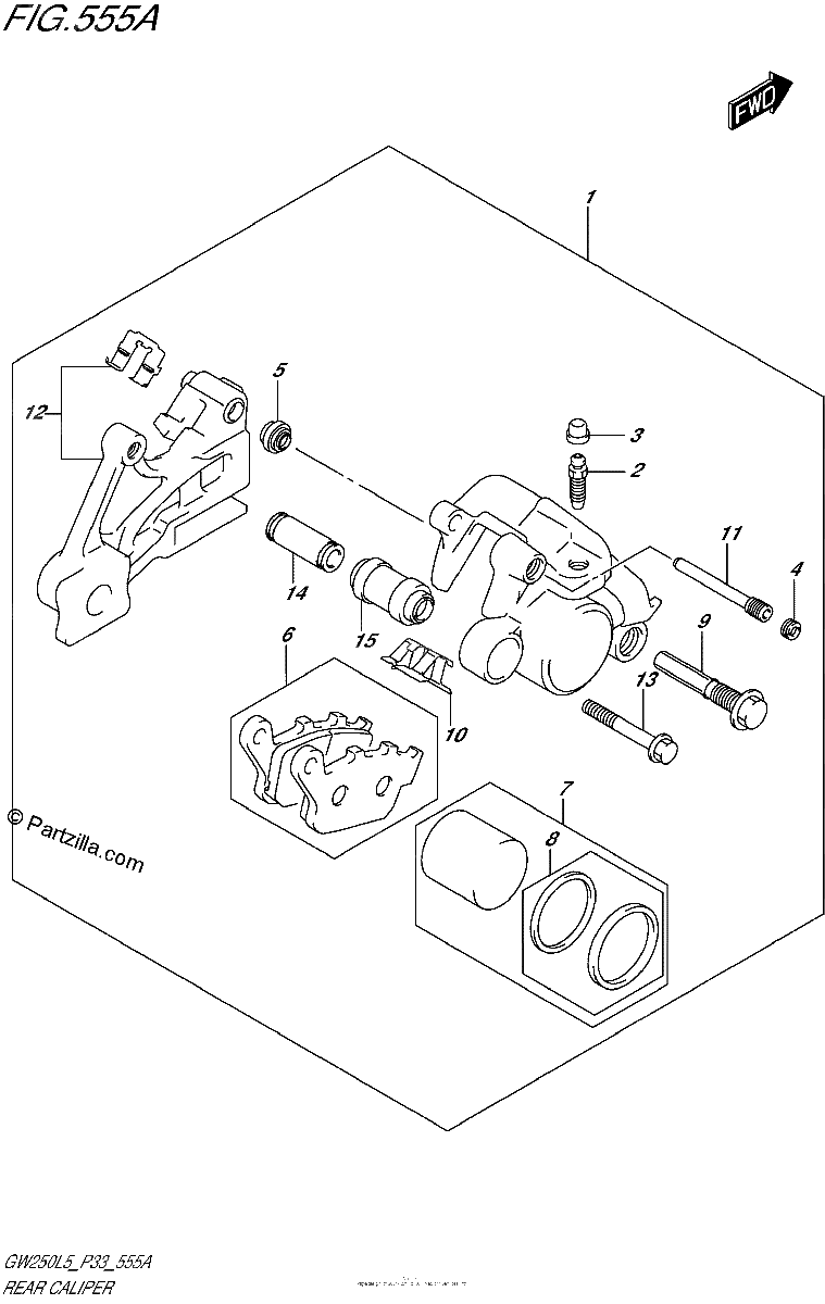 Diagrama de REAR CALIPER