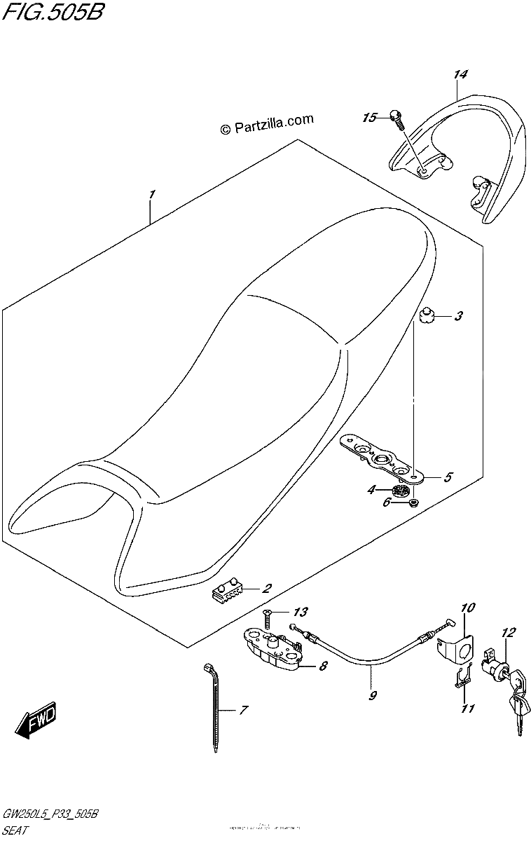Diagrama de SEAT GW250ZL5 P33