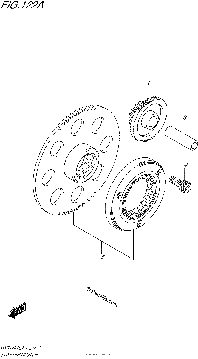 Diagrama de STARTER CLUTCH