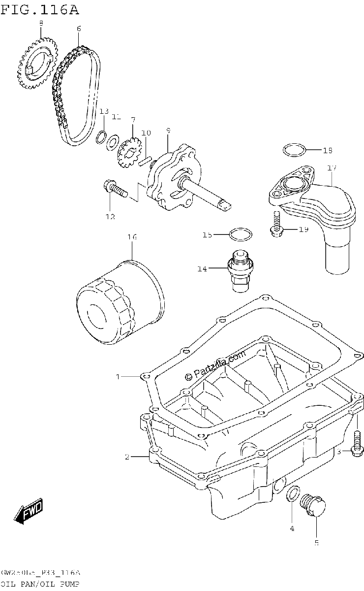 Diagrama de OIL PAN OIL PUMP