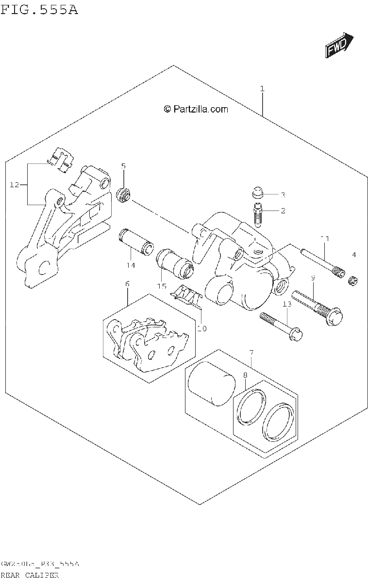 Diagrama de REAR CALIPER