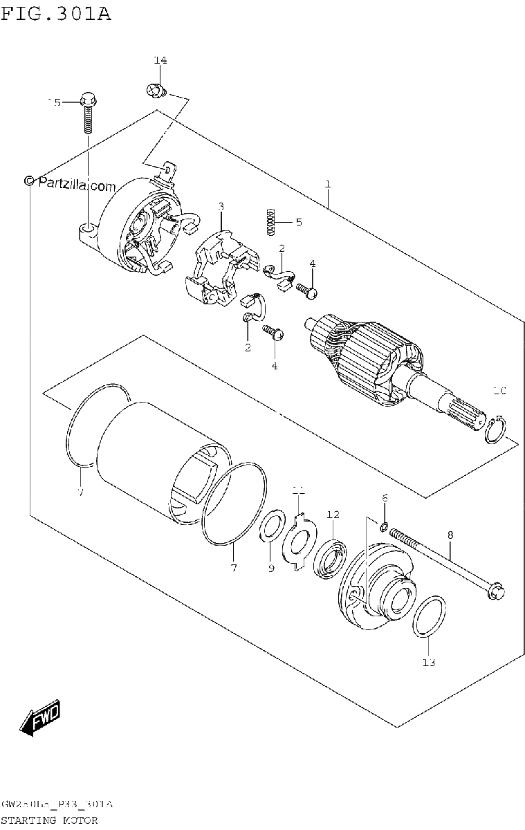 Diagrama de STARTING MOTOR