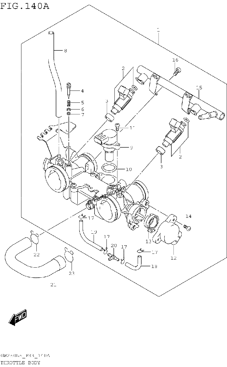 Diagrama de THROTTLE BODY