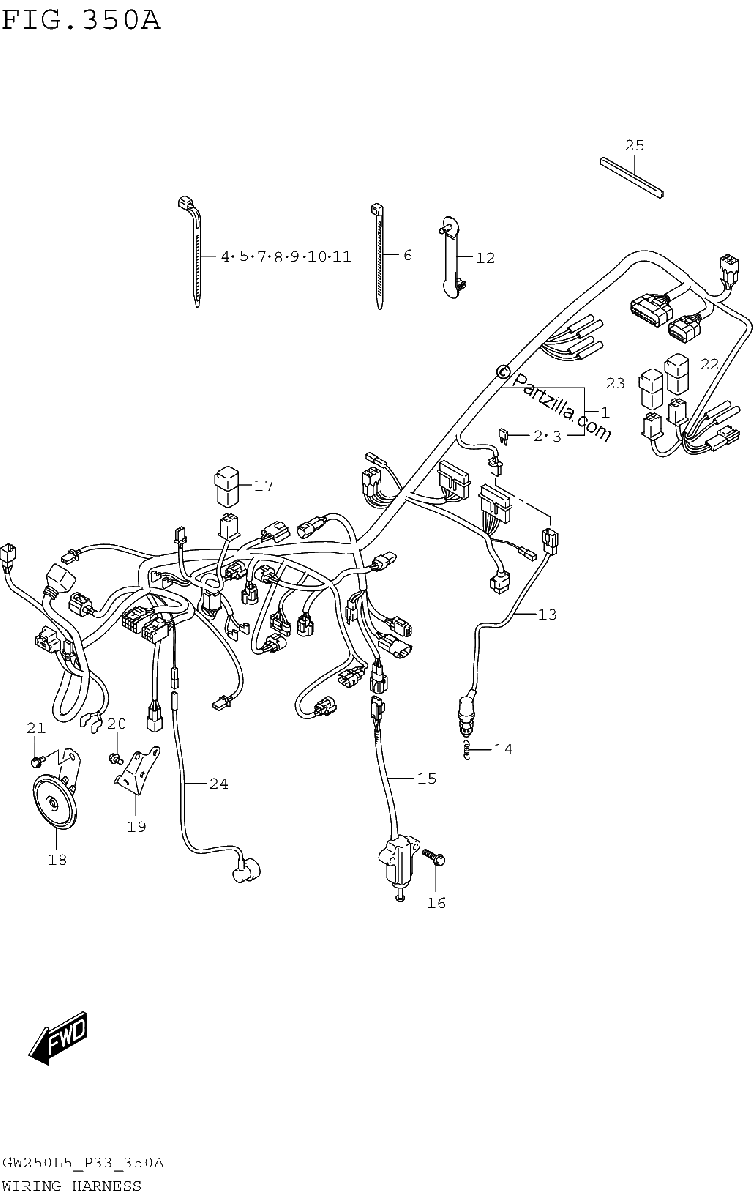 Diagrama de WIRING HARNESS