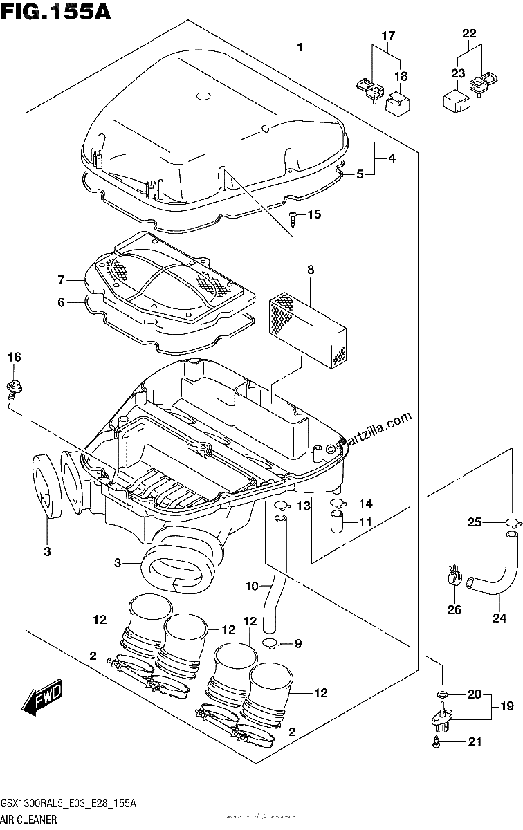 Diagrama de AIR CLEANER