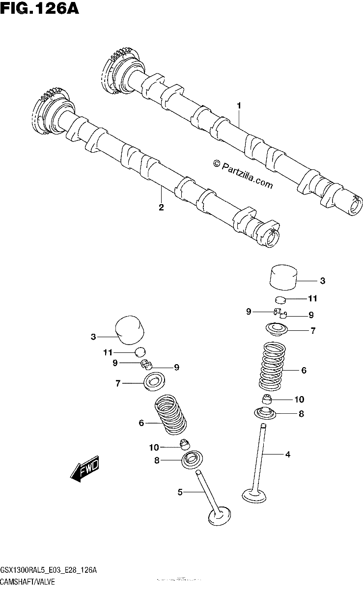 Diagrama de CAMSHAFT VALVE