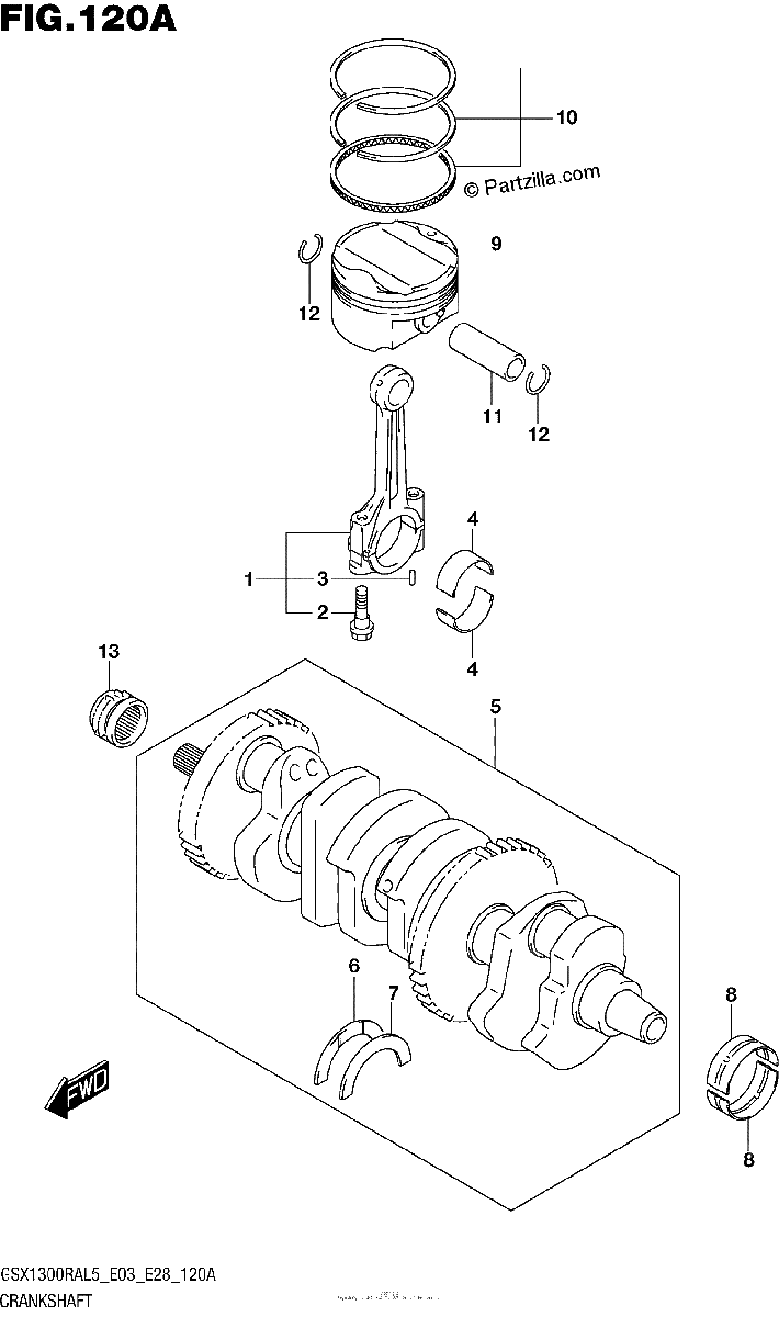Diagrama de CRANKSHAFT