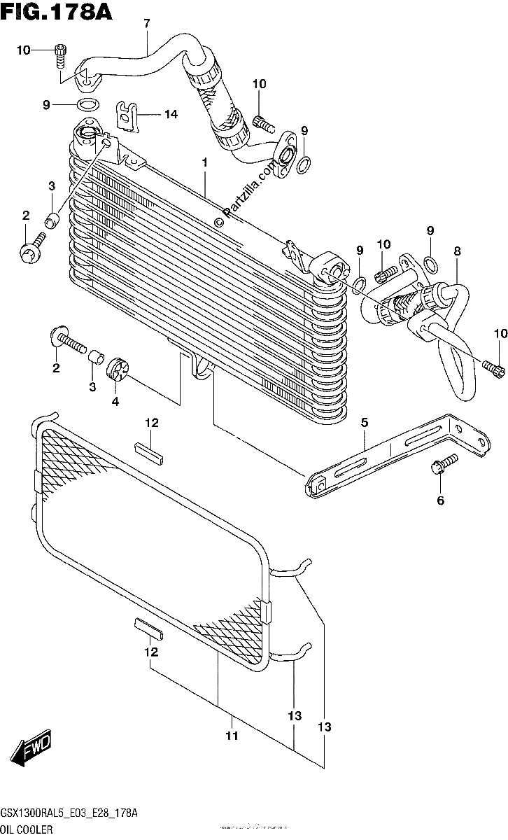 Diagrama de OIL COOLER