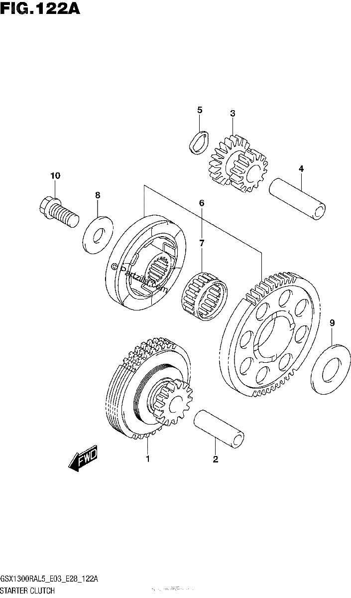 Diagrama de STARTER CLUTCH