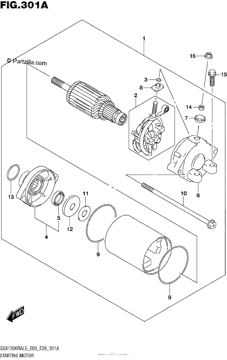 Diagrama de STARTING MOTOR