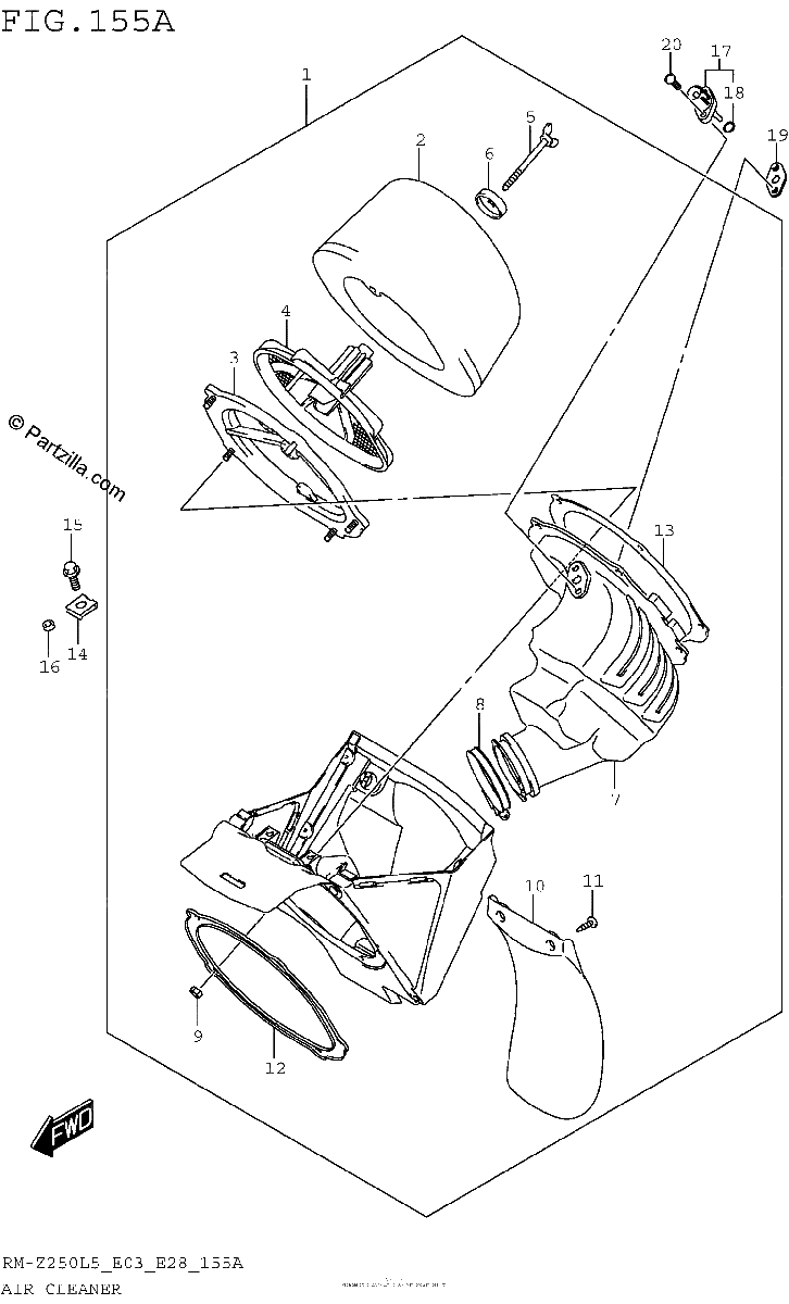 Diagrama de AIR CLEANER