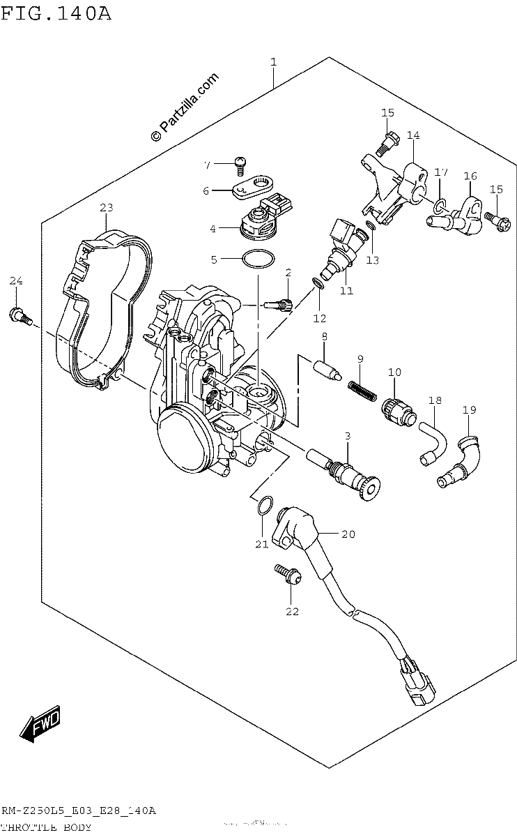 Diagrama de THROTTLE BODY