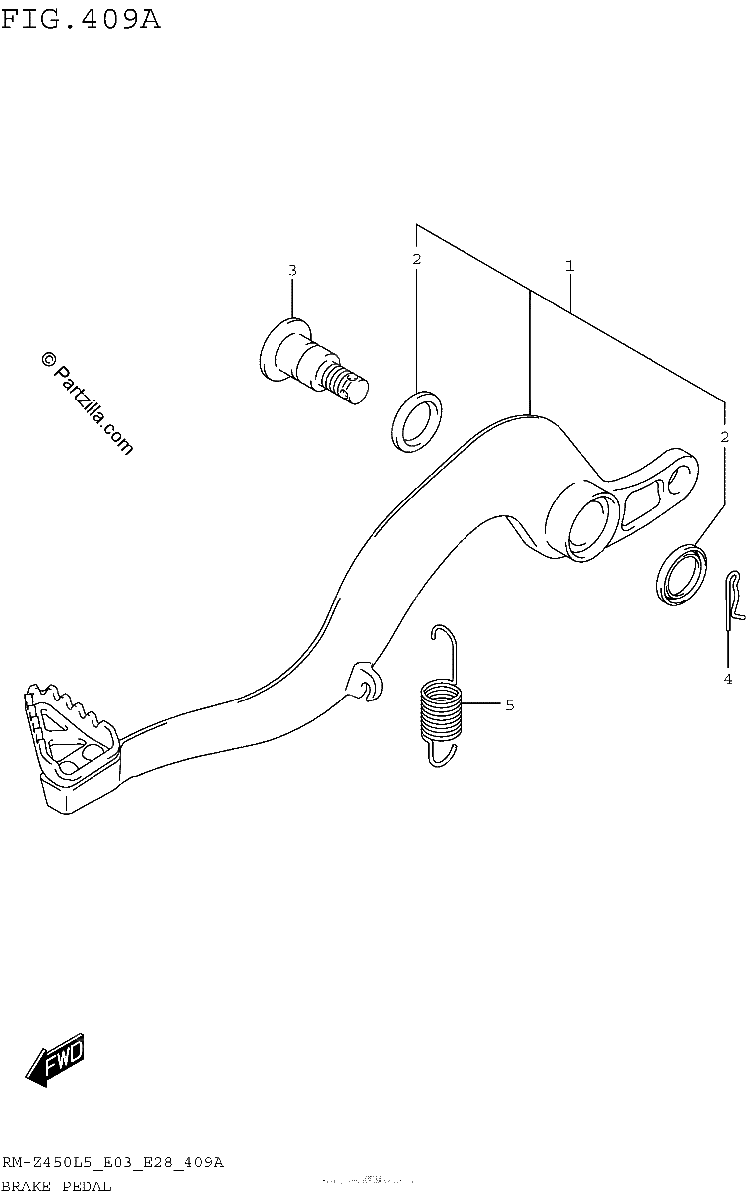 Diagrama de BRAKE PEDAL