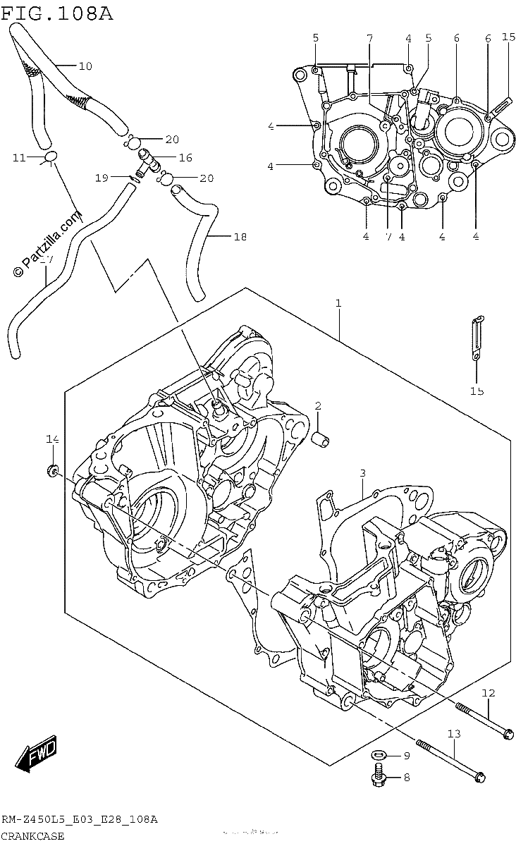 Diagrama de CRANKCASE