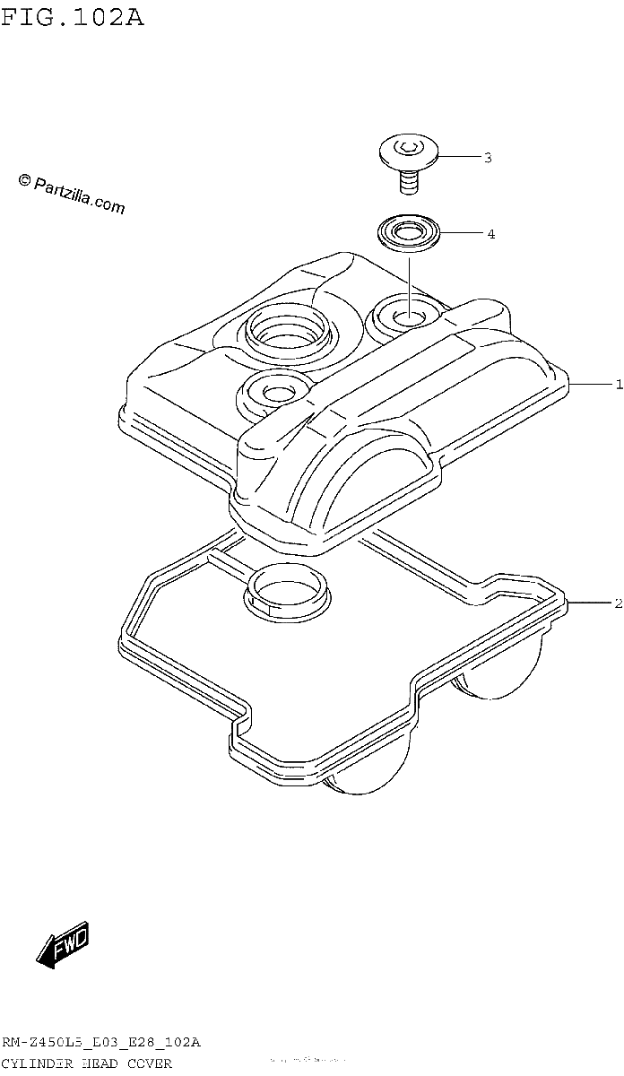 Diagrama de CYLINDER HEAD COVER