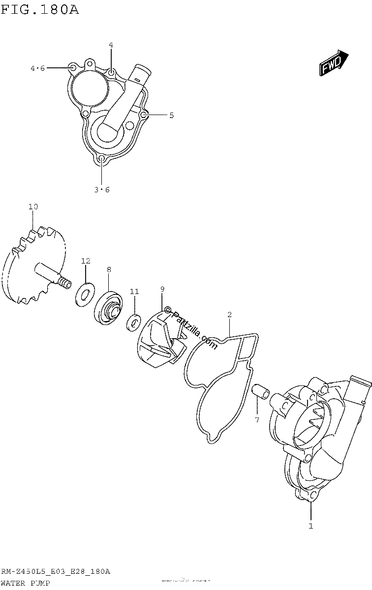 Diagrama de WATER PUMP