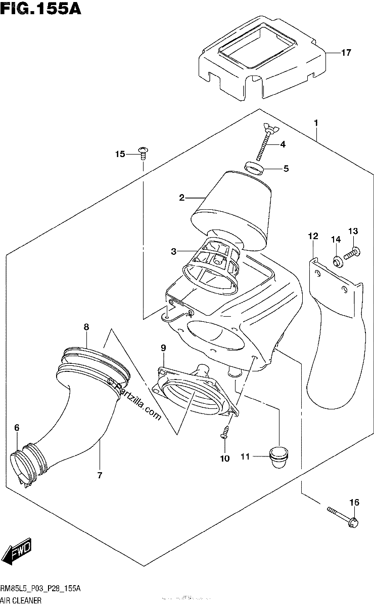 Diagrama de AIR CLEANER