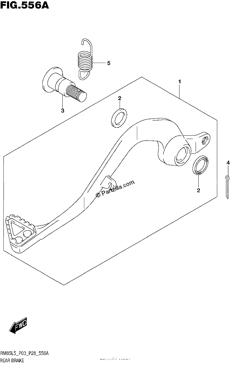 Diagrama de REAR BRAKE