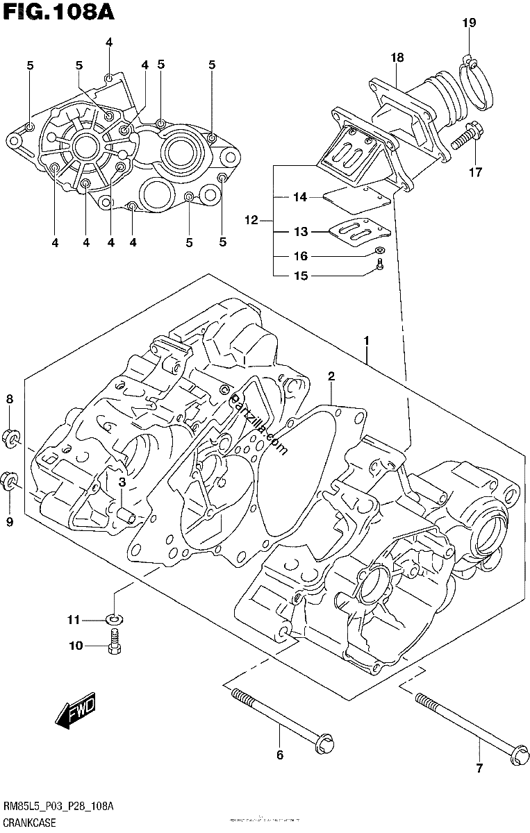 Diagrama de CRANKCASE