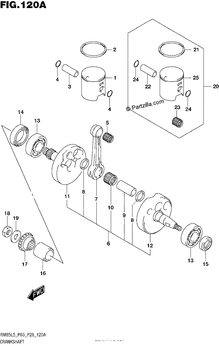 Diagrama de CRANKSHAFT
