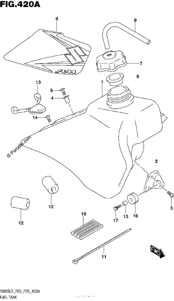 Diagrama de FUEL TANK