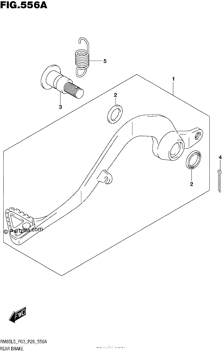 Diagrama de REAR BRAKE