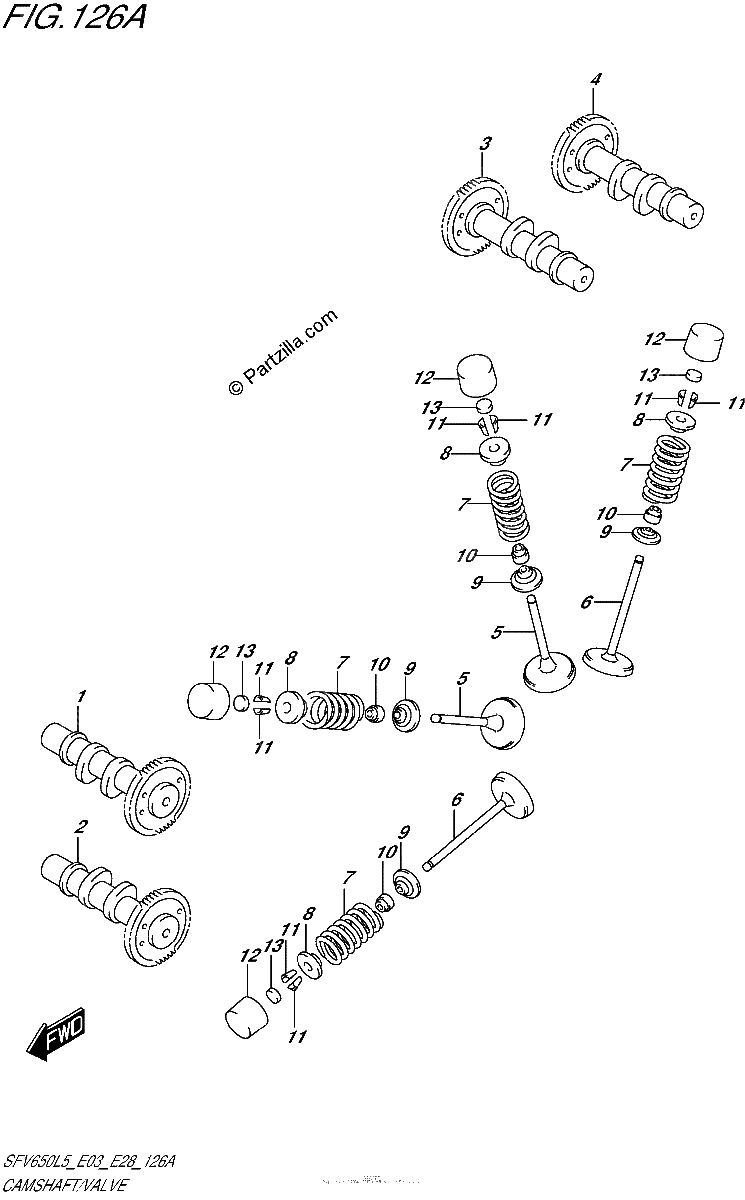 Diagrama de CAMSHAFT VALVE