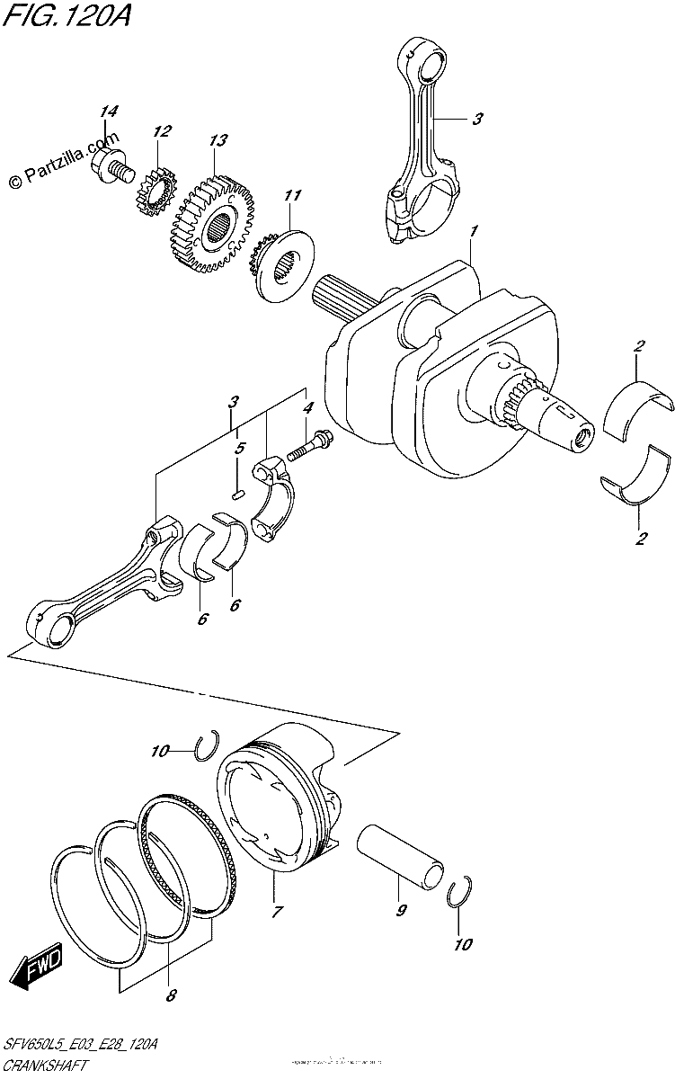 Diagrama de CRANKSHAFT