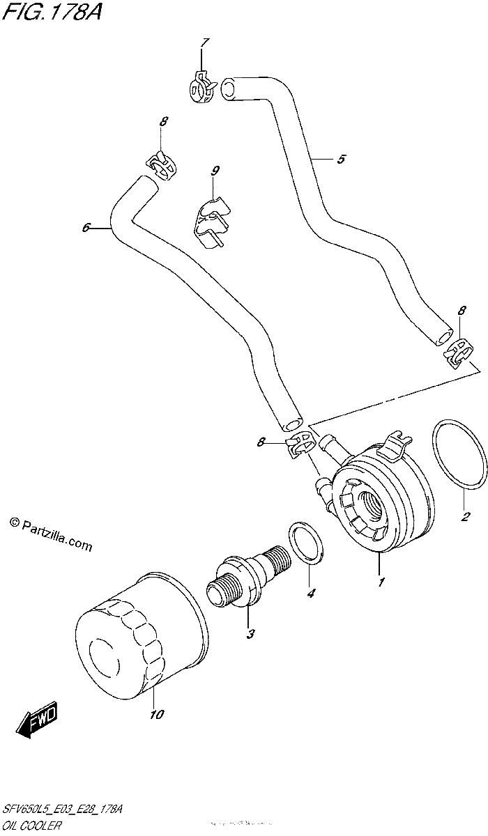 Diagrama de OIL COOLER