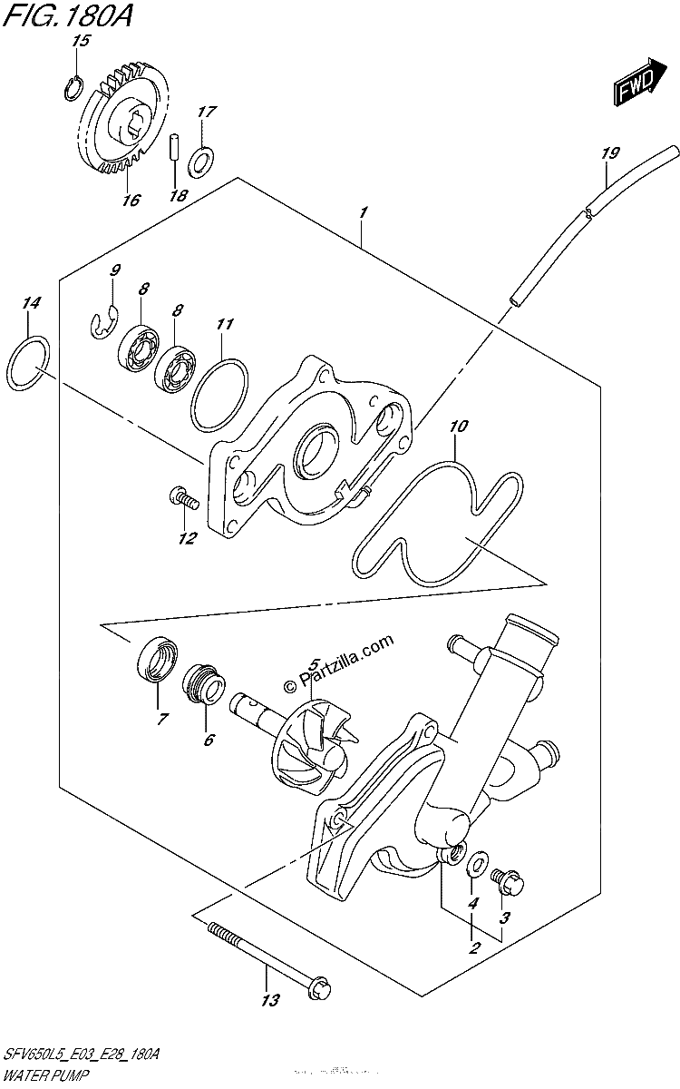 Diagrama de WATER PUMP
