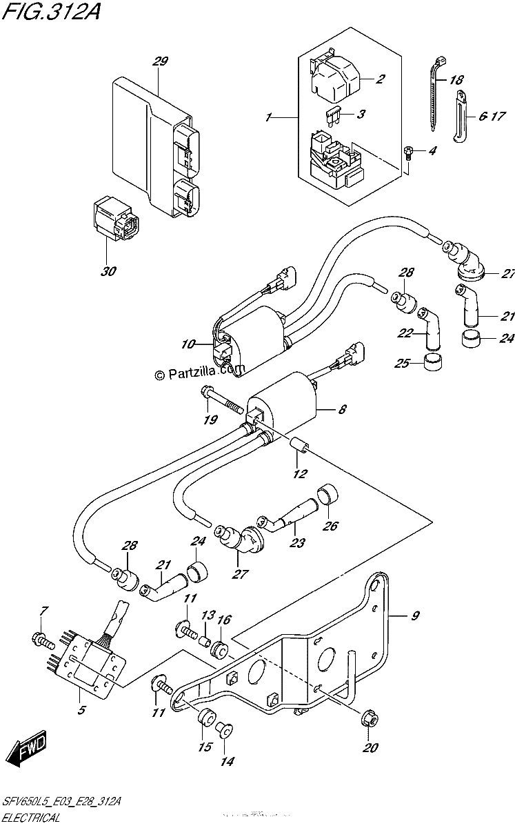 Diagrama de ELECTRICAL SFV650L5 E03