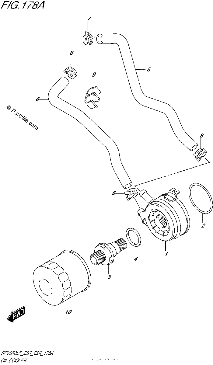 Diagrama de OIL COOLER