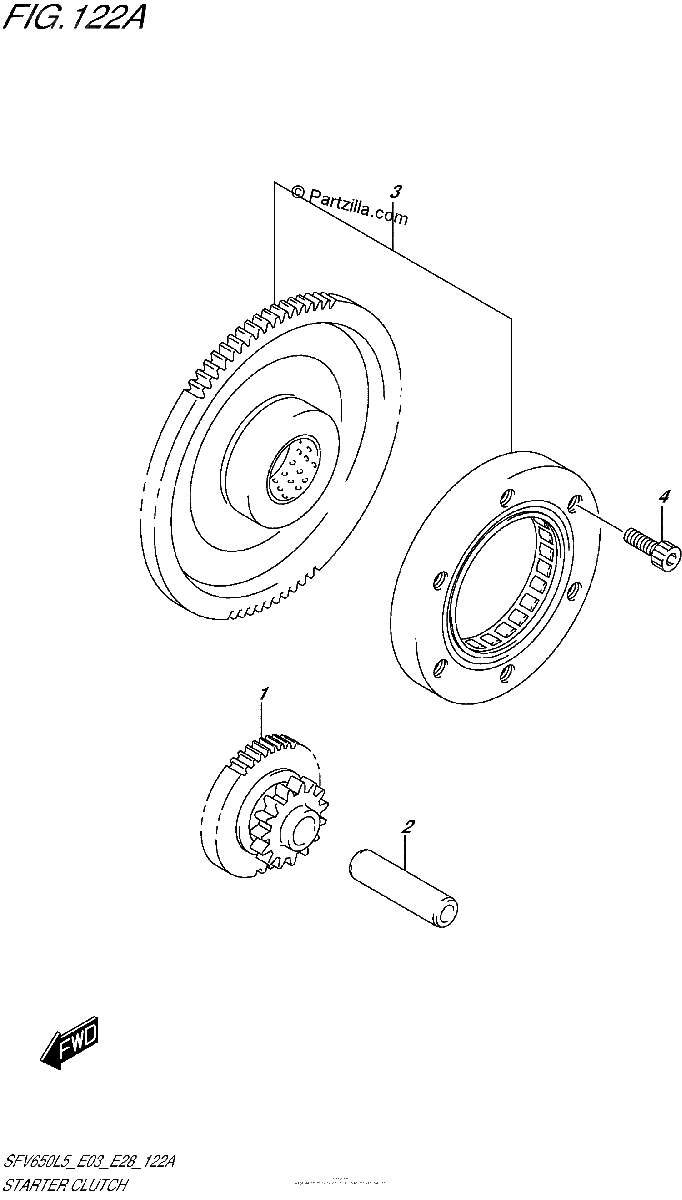 Diagrama de STARTER CLUTCH