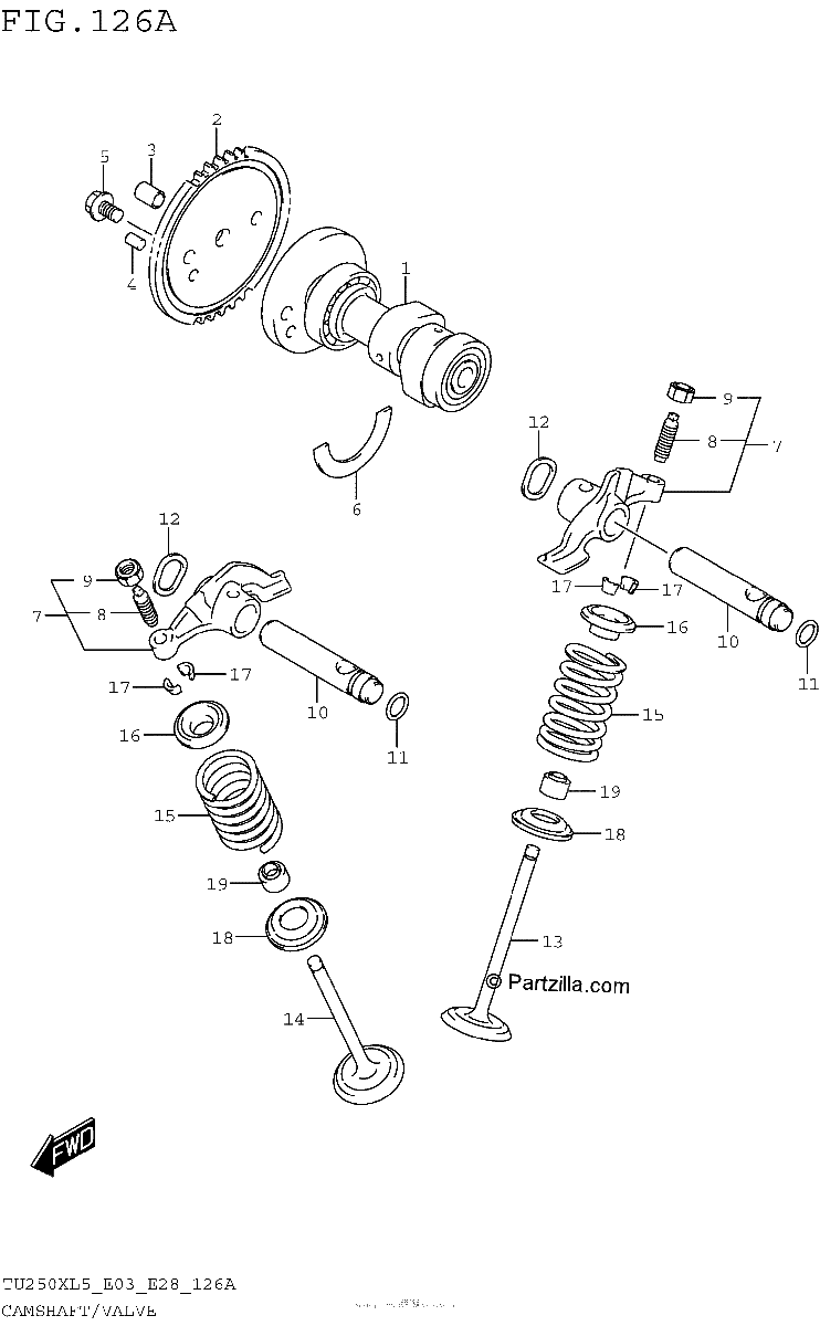 Diagrama de CAMSHAFT VALVE
