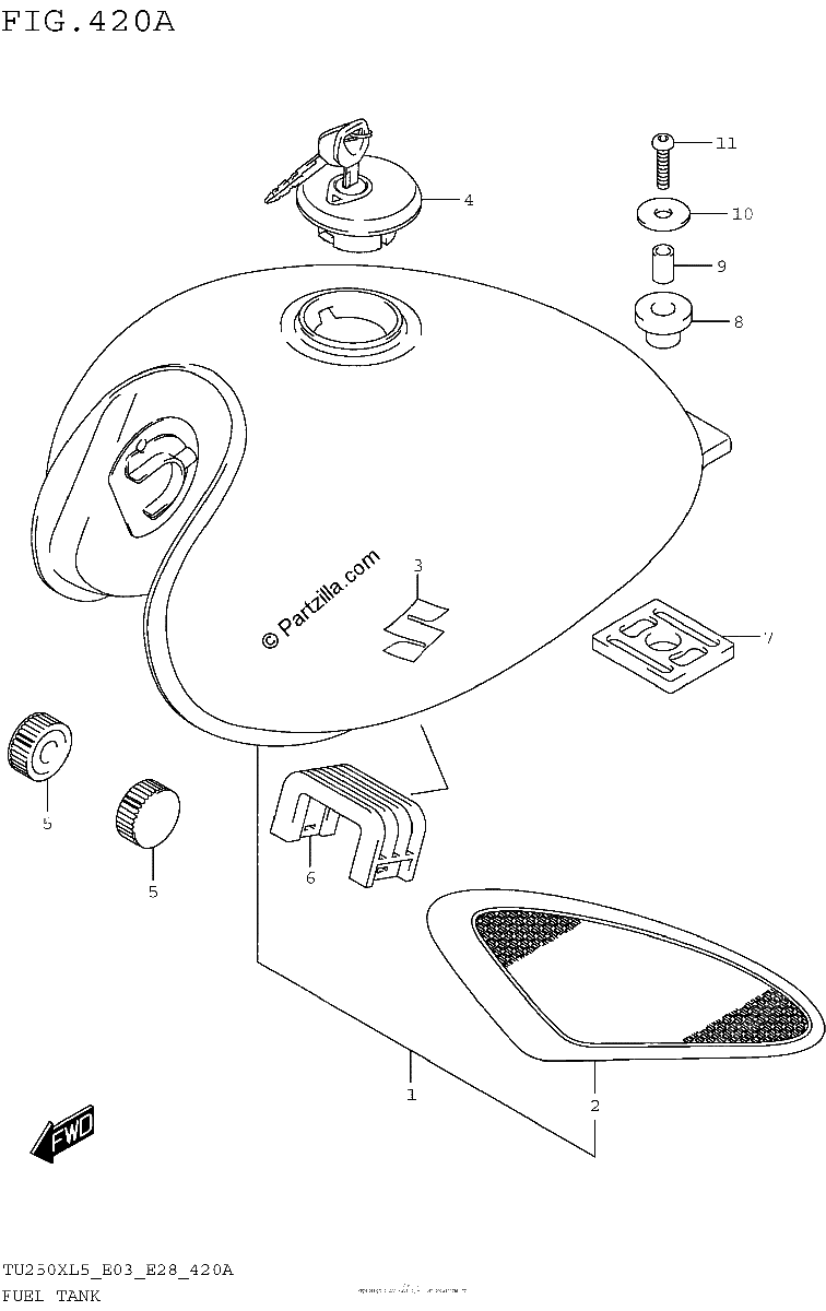 Diagrama de FUEL TANK