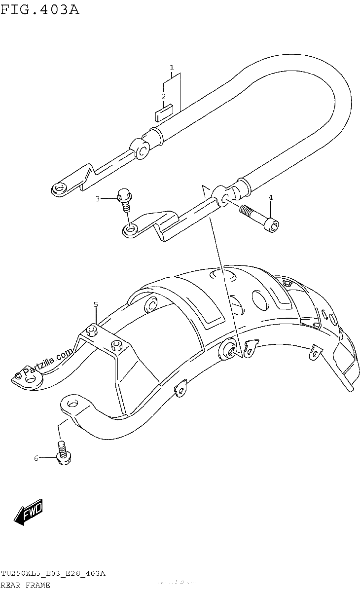 Diagrama de REAR FRAME