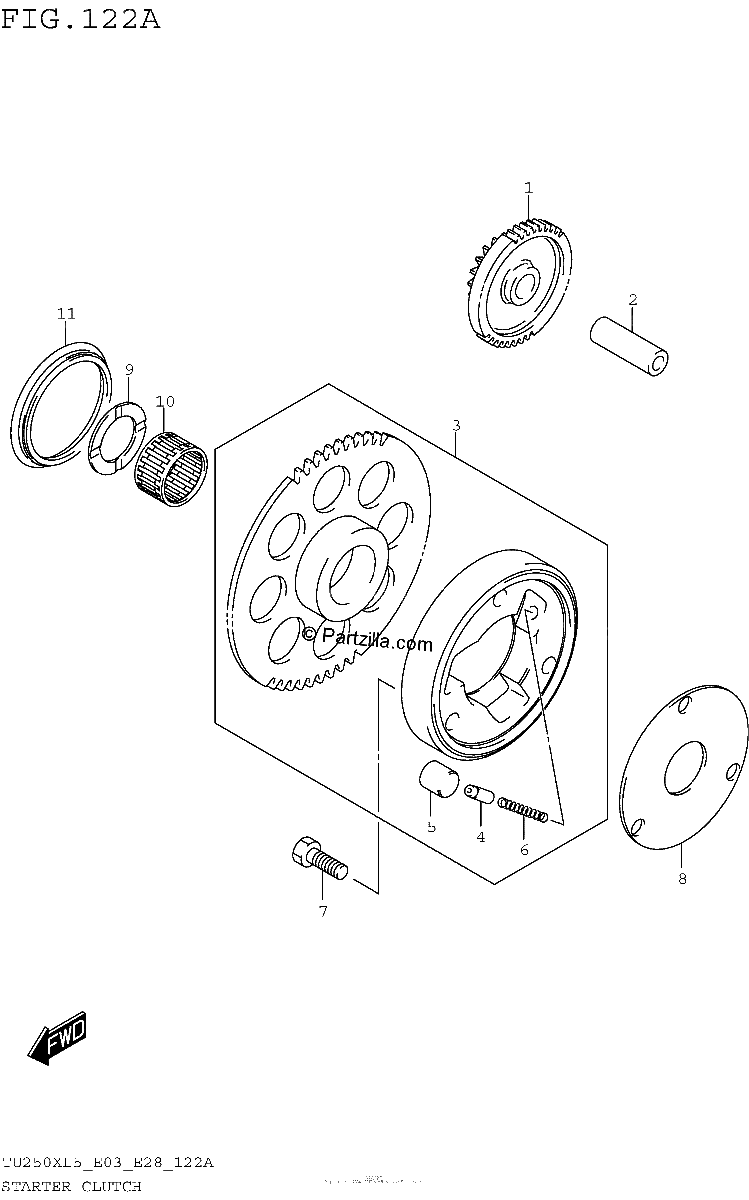 Diagrama de STARTER CLUTCH
