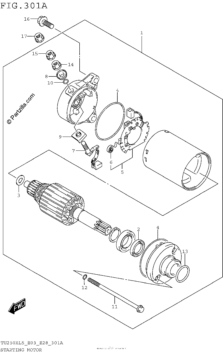 Diagrama de STARTING MOTOR