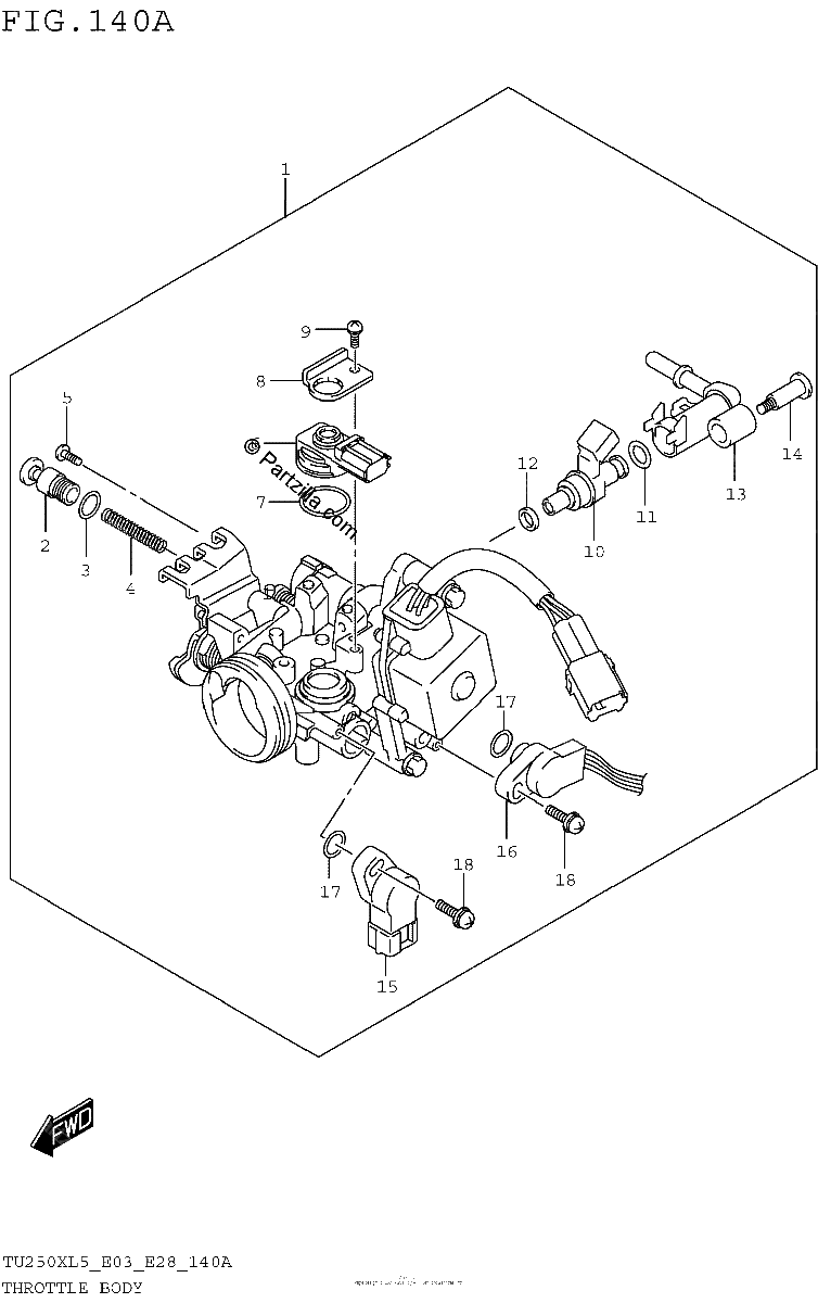 Diagrama de THROTTLE BODY