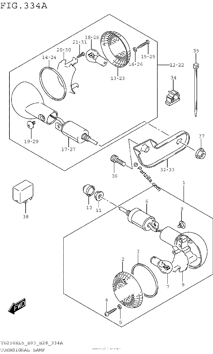 Diagrama de TURNSIGNAL LAMP