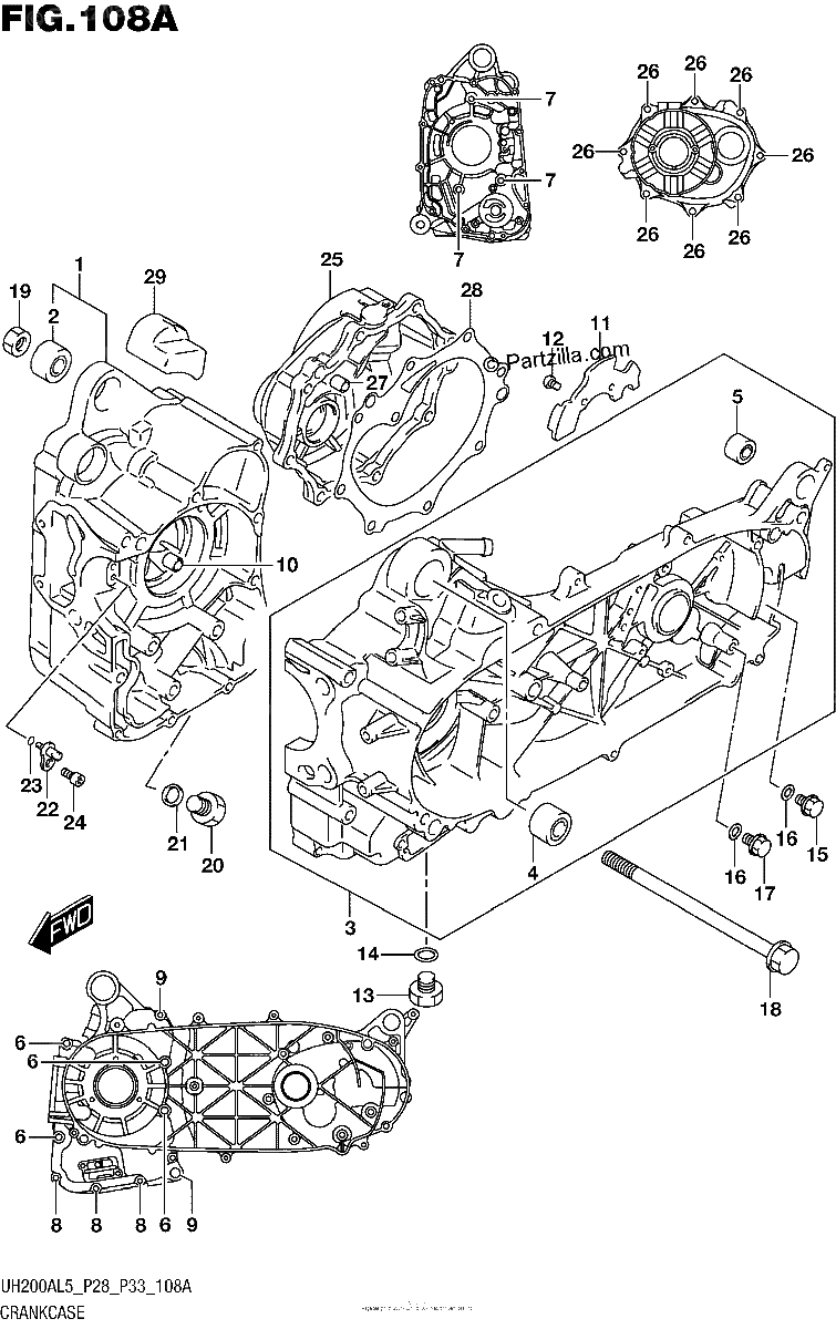 Diagrama de CRANKCASE