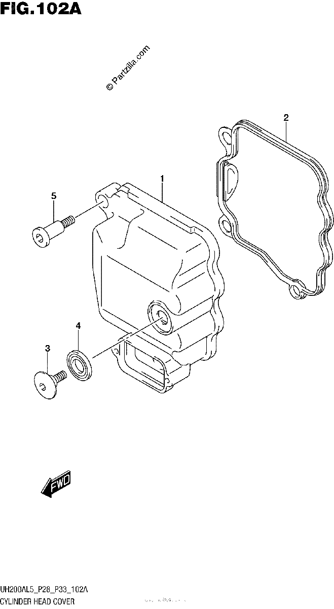 Diagrama de CYLINDER HEAD COVER