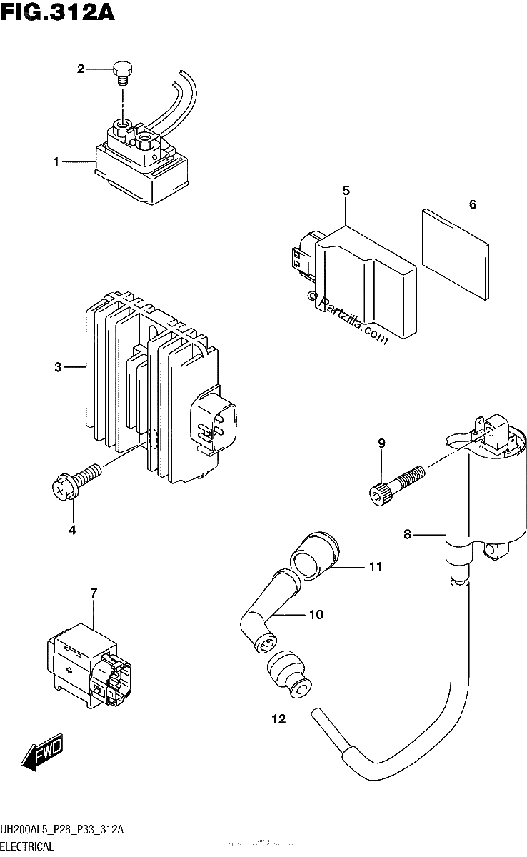 Diagrama de ELECTRICAL UH200AL5 P28