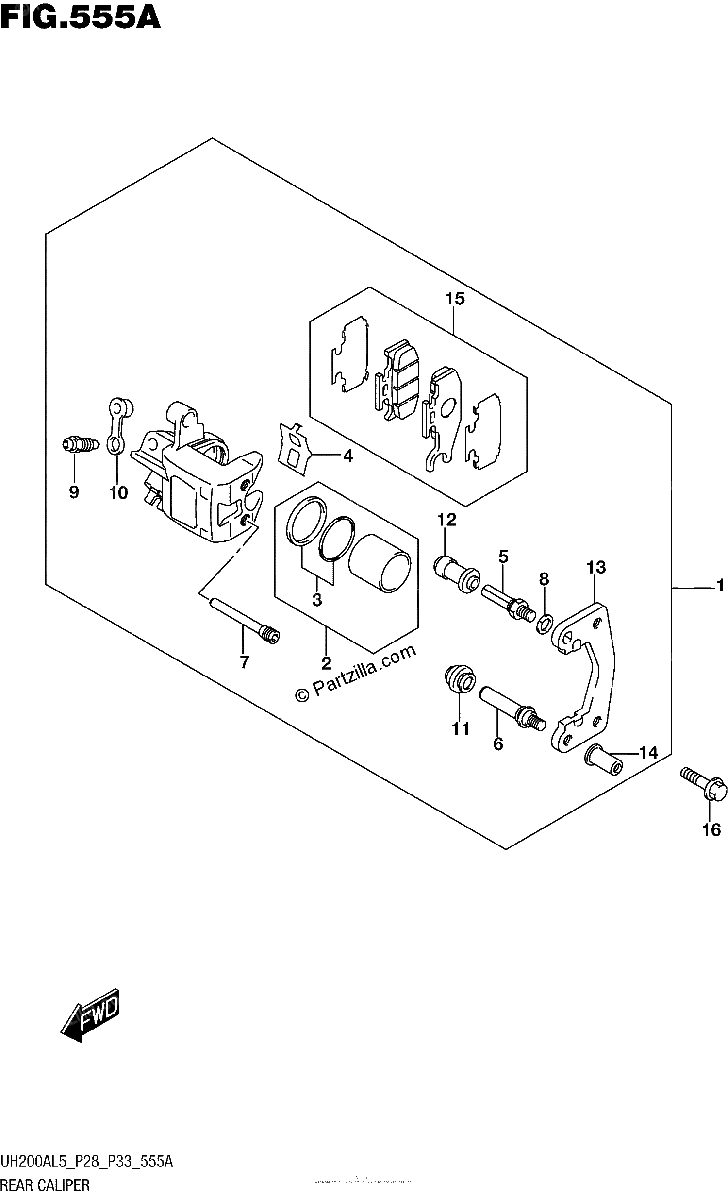 Diagrama de REAR CALIPER