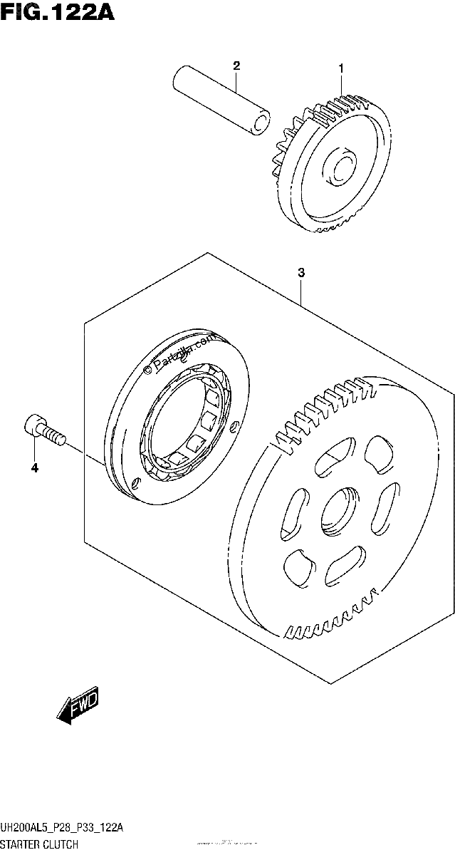 Diagrama de STARTER CLUTCH