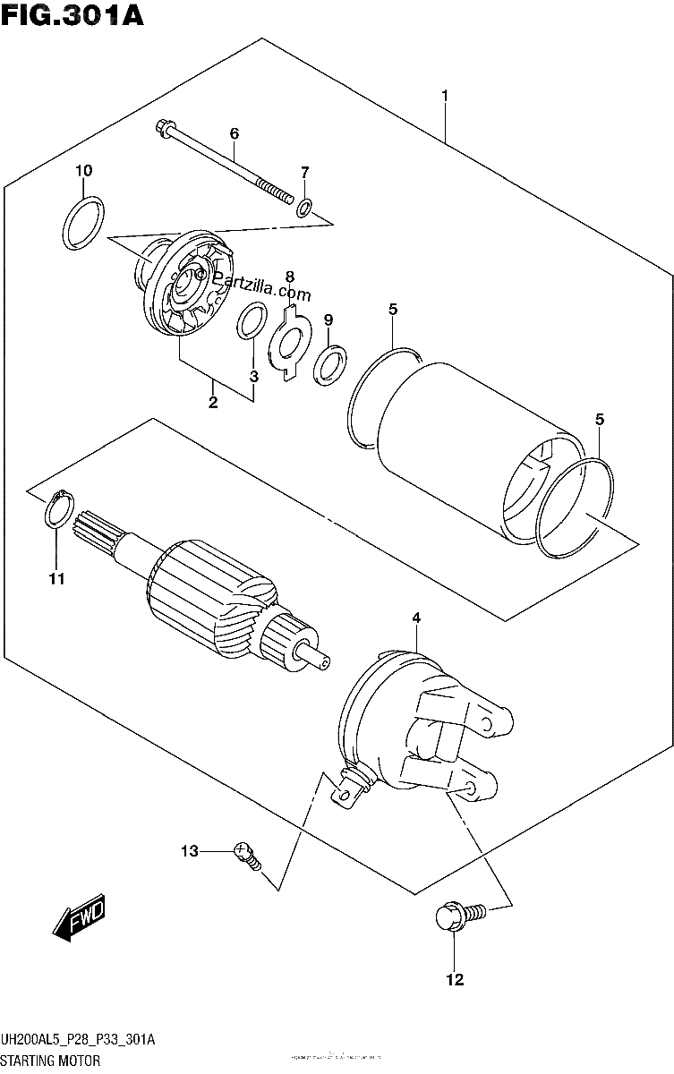 Diagrama de STARTING MOTOR
